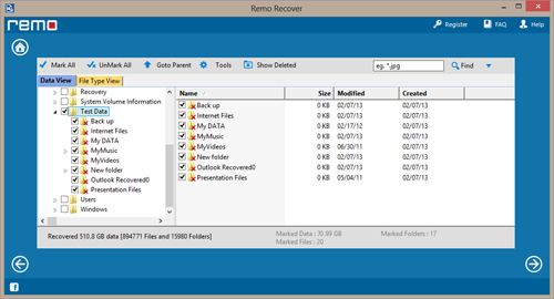 Software para Tarjeta SD Videocamara Recuperar - Recovered Files